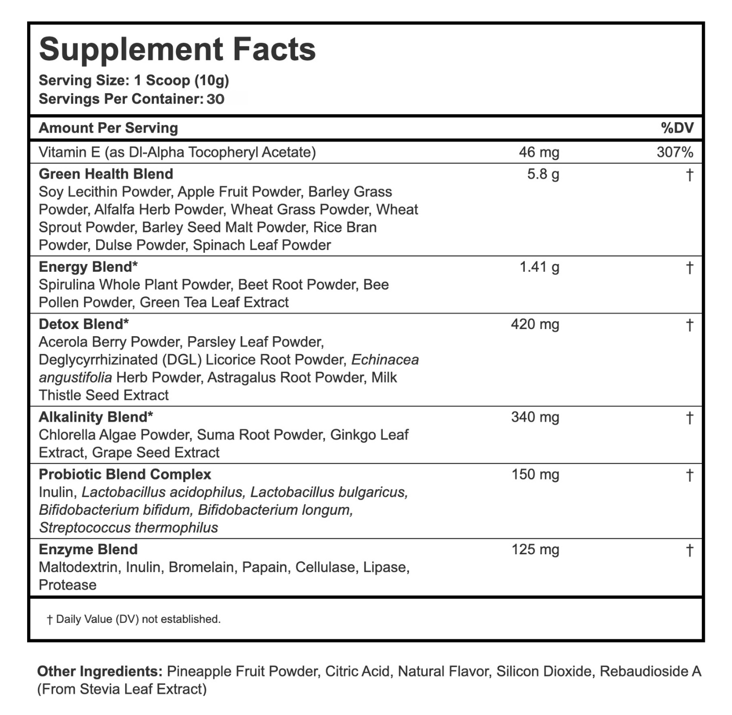 Supergreens Pineapple